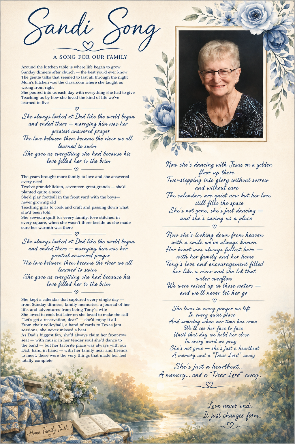 Sandi's Song — Full Lyrics Sheet